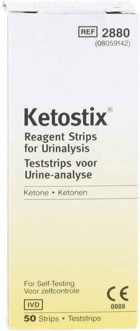 Ketostix Reagent Strips for Urinalysis, 50 Count