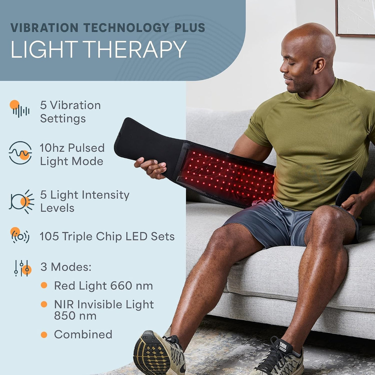 Light Therapy Belt Allevared Pro 6-7/8 X 49-3/5 Inch