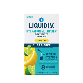 Liquid I.V. Hydration Multiplier Sugar Free Oral Electrolyte Solution, Lemon Lime, 0.45 oz