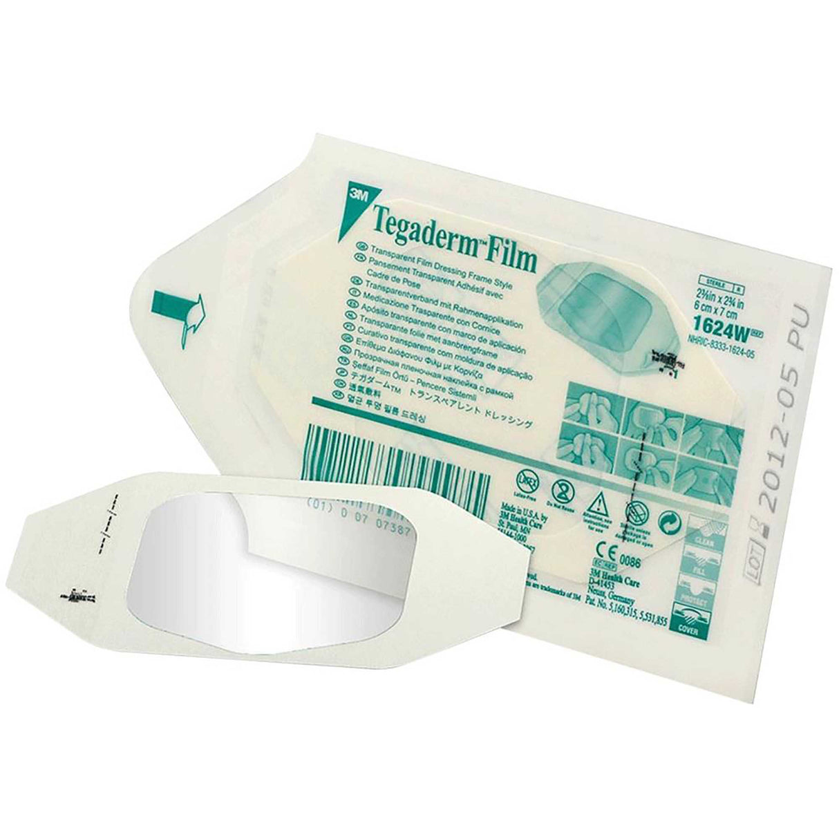 3M Tegaderm Transparent Film Dressing, 4 x 4-3/4 Inch