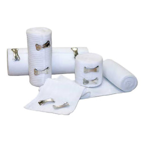 Economy Elastic Bandage, Clip Detached Closure, 6" x 5 yd, Tan, Nonsterile, Standard Compression - MCK50-65 - LL Medico