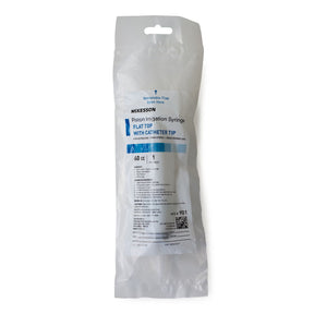 McKesson Irrigation Syringe, 60 mL, Catheter Tip, Plastic, Non-Sterile - MCK901 - LL Medico