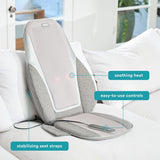 Massage Cushion with Heat HoMedics Shiatsu Pro 5-5/16 X 17-1/2 X 24-1/2 Inch