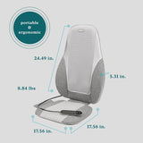Massage Cushion with Heat HoMedics Shiatsu Pro 5-5/16 X 17-1/2 X 24-1/2 Inch