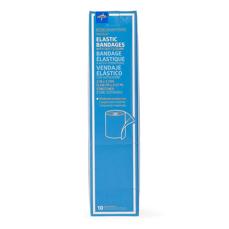 Matrix Elastic Bandage, Double Hook and Loop Closure, Natural, Cotton / Polyester, Nonsterile, Medium Compression, 5 Yard - LL Medico