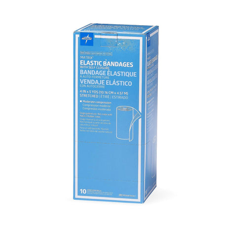 Matrix Elastic Bandage, Double Hook and Loop Closure, Natural, Cotton / Polyester, Nonsterile, Medium Compression, 5 Yard - LL Medico