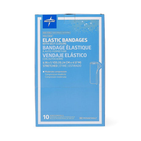 Matrix Elastic Bandage, Double Hook and Loop Closure, Natural, Cotton / Polyester, Nonsterile, Medium Compression, 5 Yard - LL Medico