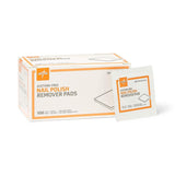Medline Acetone-Free Nail Polish Remover Pads, Box of 100