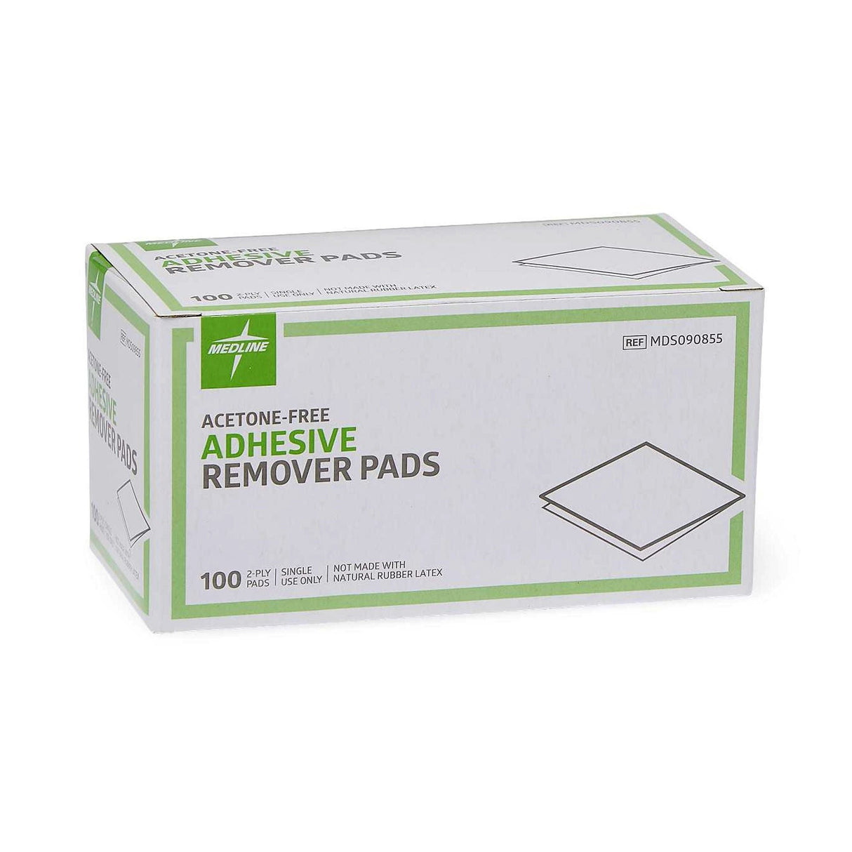 Medline Adhesive Remover, 1¼ x 1½ Inch Wipe