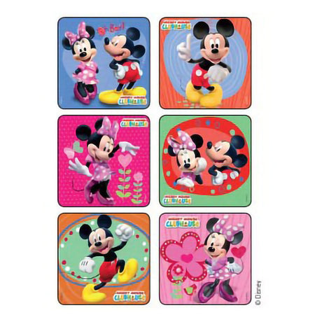 Disney Mickey and Minnie Mouse Glitter Sticker, 2.5" x 2.5" - MED1630 - LL Medico