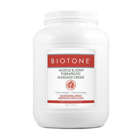Biotone Muscle & Joint Relief Therapeutic Massage Creme, 128 fl oz - MJTMC1G - LL Medico