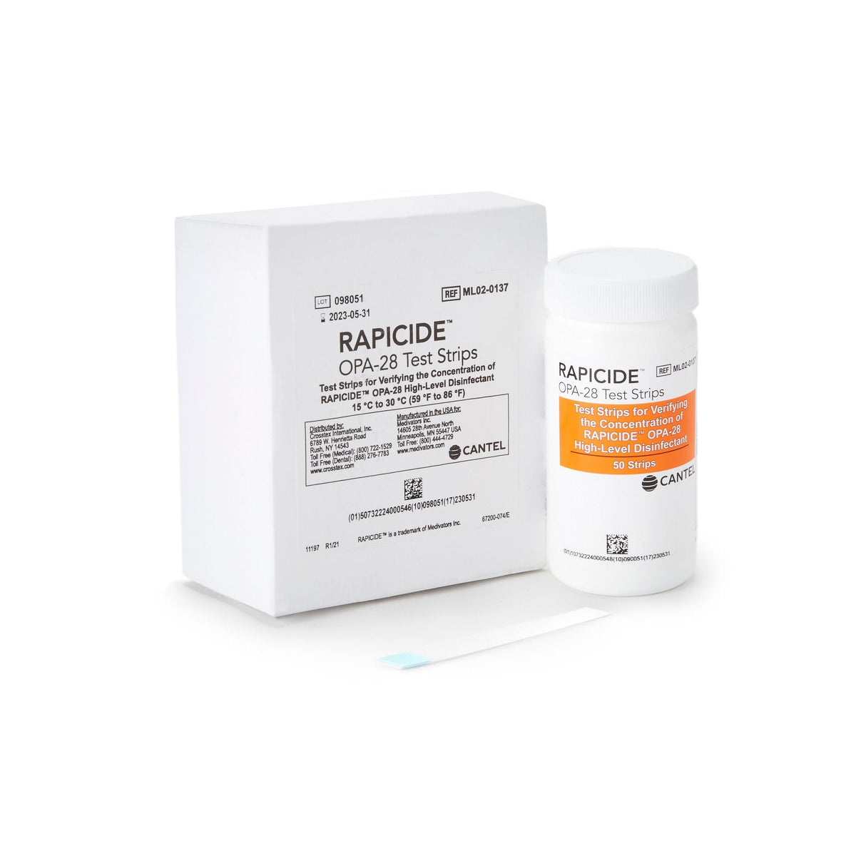 Rapicide OPA/28 Test Strips, OPA Concentration Indicator, Pad, Single Use - ML02-0137 - LL Medico