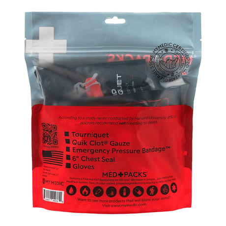 My Medic IFAK Med Pack Bleed Stopper First Aid Kit, Single - MM-KIT-S-MD-PK-BLD-GEN-RAT - LL Medico