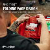 My Medic MYFAK Pro First Aid Kit, Trauma & Medical Supplies for Survival, Black