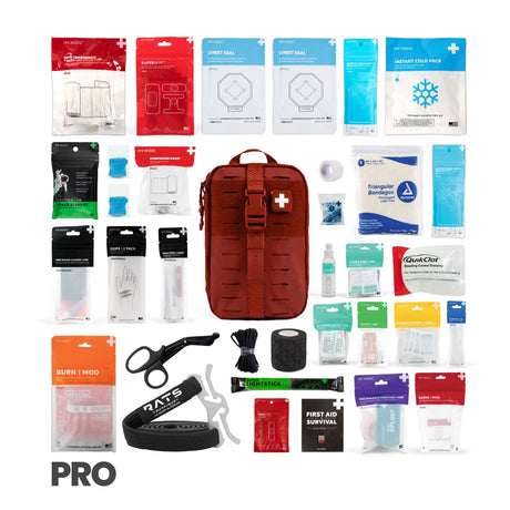 My Medic MYFAK Pro First Aid Kit, Trauma & Medical Supplies for Survival, Red - MM-KIT-U-MED-RED-PRO-V2 - LL Medico