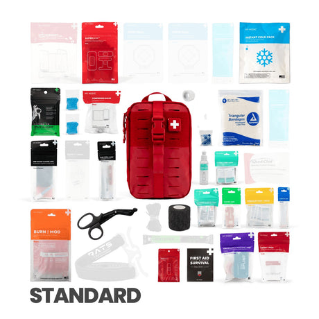 My Medic MYFAK Standard First Aid Kit, Red - MM-KIT-U-MED-RED-STN-V2 - LL Medico