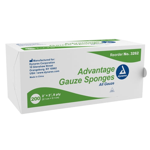 dynarex Gauze Sponge, 2 x 2 Inch, 8-Ply