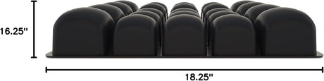 Seat Cushion ROHO Mosaic 18 W X 16 L X 3 D Inch PVC Air Cells