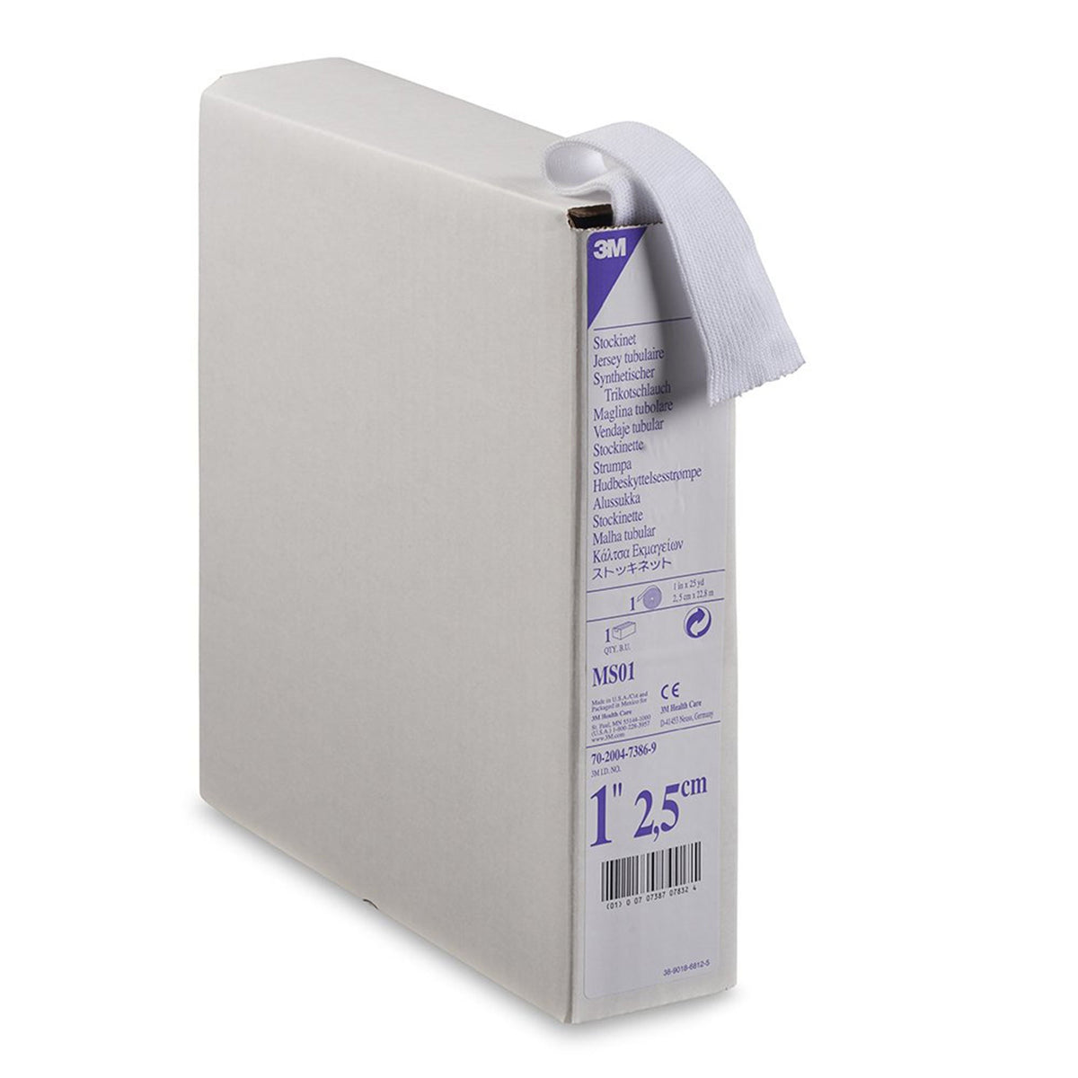3M Synthetic Cast Stockinette, Tubular Undercast, White, Polyester, Non-Sterile, 25 Yard - LL Medico