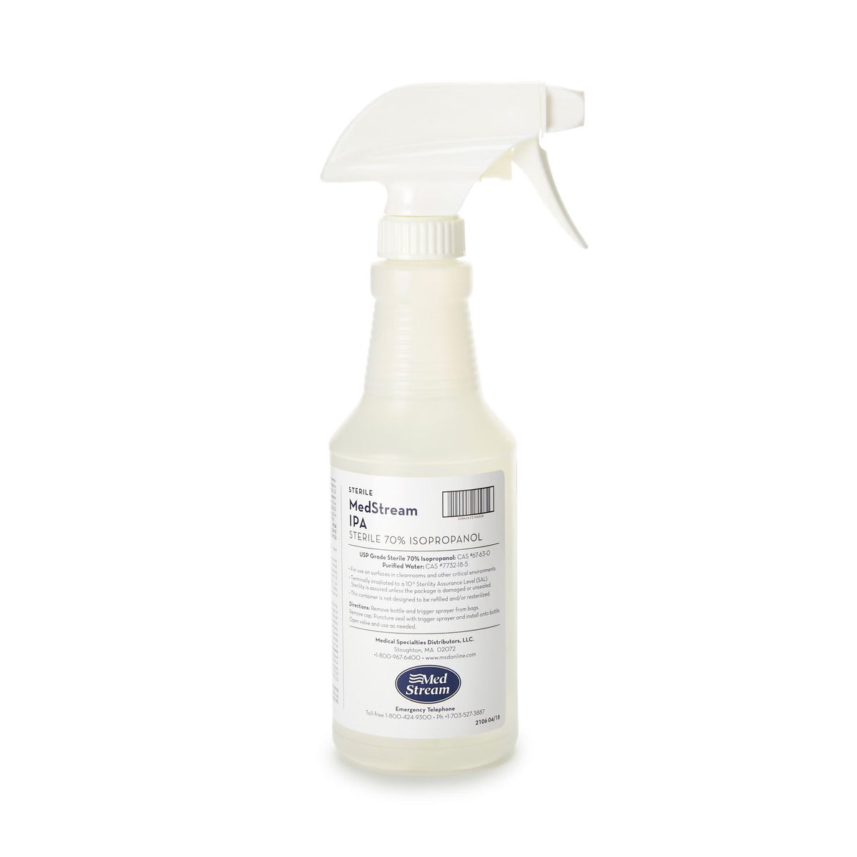 McKesson Surface Disinfectant Cleaner, Alcohol Based, Liquid, 16 oz Trigger Spray Bottle, Alcohol Scent, Sterile - MS16IPAST - LL Medico