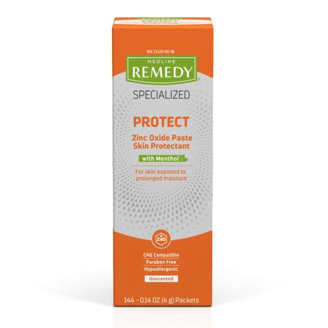 Medline Remedy Specialized Protect Zinc Oxide Paste Skin Protectant, Unscented