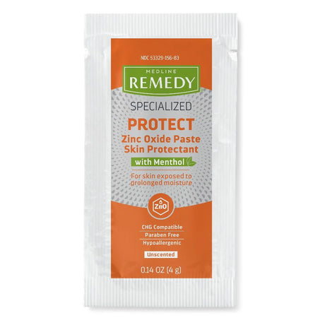 Medline Remedy Specialized Protect Zinc Oxide Paste Skin Protectant, Unscented