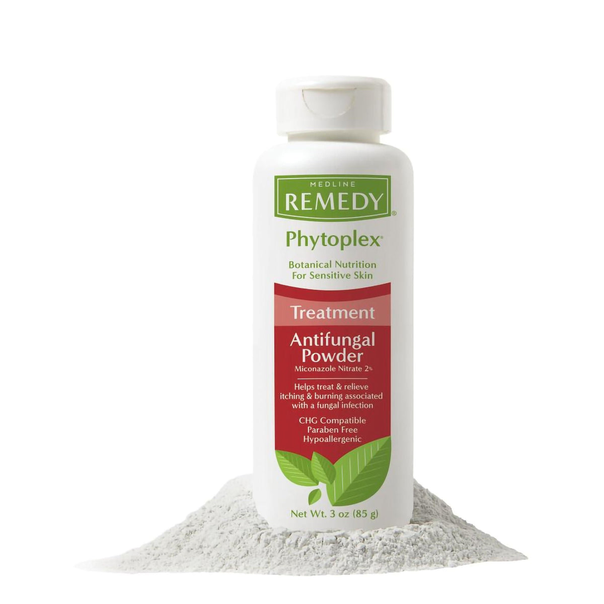 Medline Remedy Phytoplex Antifungal Powder, Miconazole Nitrate 2%, 3 oz - MSC092603 - LL Medico