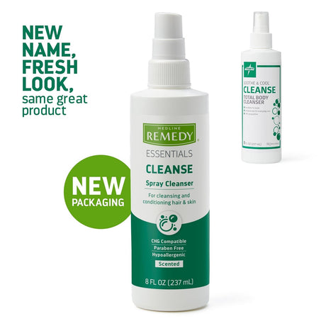 Medline Remedy Essentials Cleanse Spray Cleanser, Scented, 8 fl oz