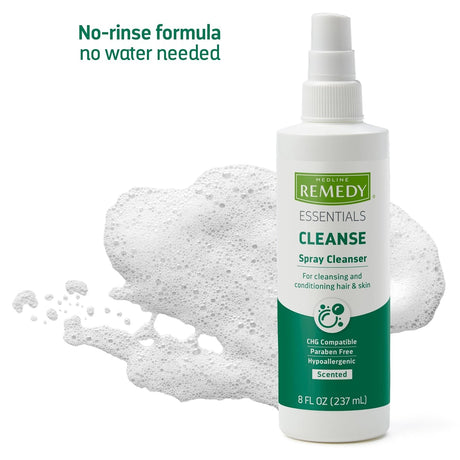 Medline Remedy Essentials Cleanse Spray Cleanser, Scented, 8 fl oz