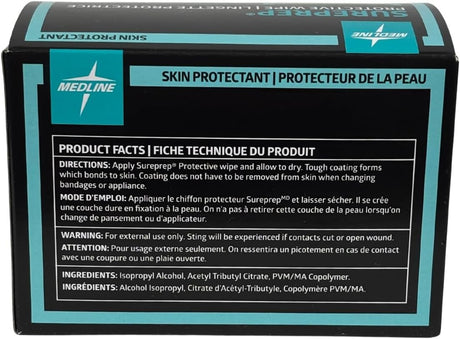 Medline SurePrep Skin Barrier Wipes