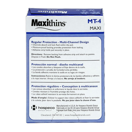 Maxithins Maxi Pad, Regular Protection, Individually Boxed