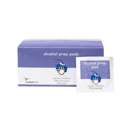 Cardinal Health Alcohol Prep Pads, Sterile, Medium, 70% Isopropyl