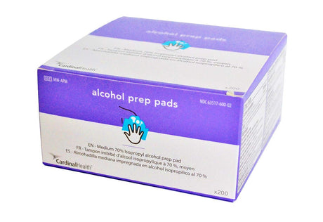 Cardinal Health Alcohol Prep Pads, Sterile, Medium, 70% Isopropyl