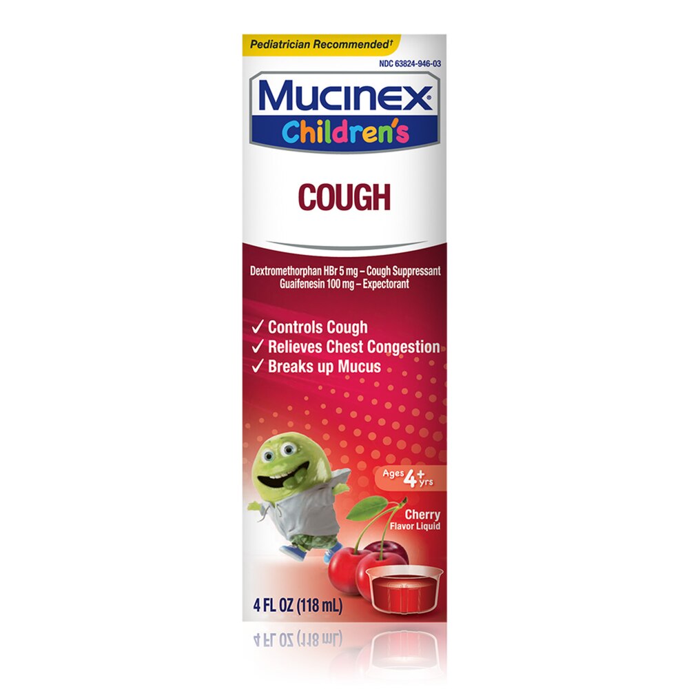 Mucinex Children's Expectorant Liquid Cherry, 4 oz