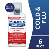 Mucinex Fast-Max Severe Congestion & Cough Liquid, Maximum Strength, 6 oz