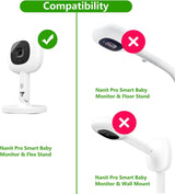 Baby Monitor with Wall Mount Nanit Pro Smart AC Adapter 1080p HD Video Quality