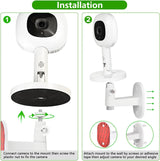 Baby Monitor with Wall Mount Nanit Pro Smart AC Adapter 1080p HD Video Quality