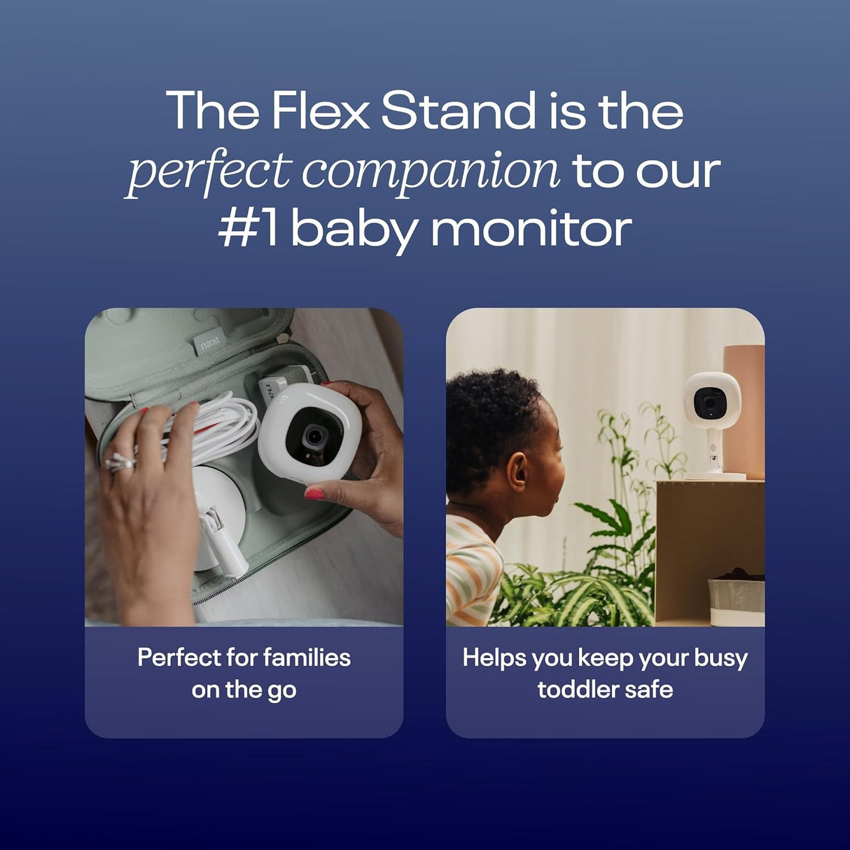 Baby Monitor with Flex Stand Nanit Pro Smart AC Adapter 1080p HD Video Quality