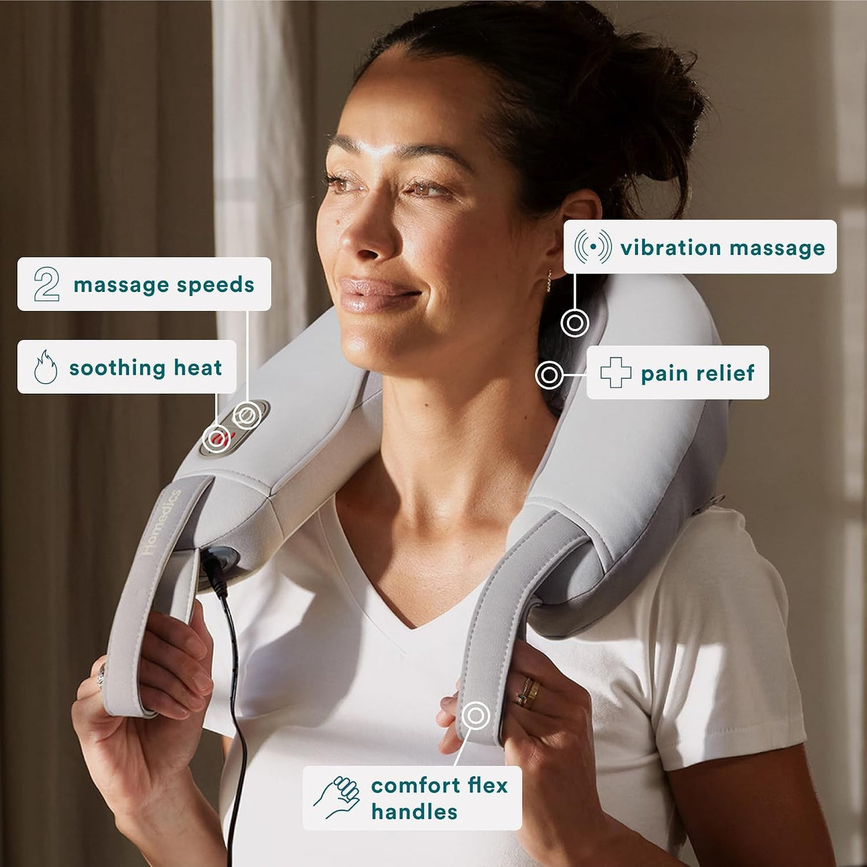 Hand-held Neck Massager with Heat HoMedics Pro Therapy