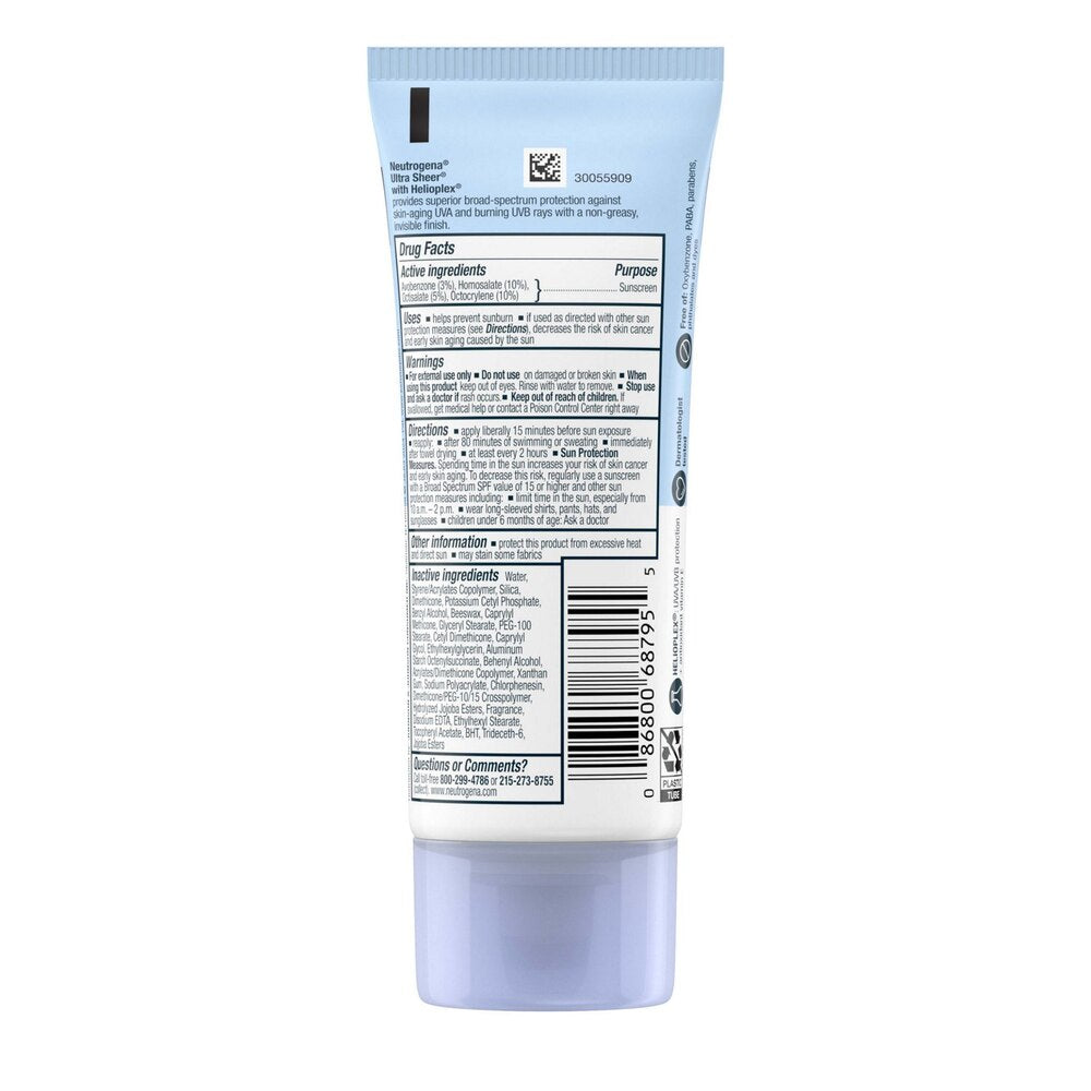 Neutrogena Ultra Sheer Dry-Touch Sunscreen SPF 45 Lotion, 3 fl oz