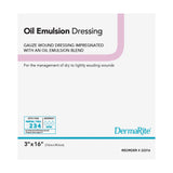 DermaRite Oil Emulsion Wound Dressing, 3 x 16 Inch