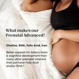 One A Day Prenatal Advanced - Prenatal Vitamins with Folic Acid, Choline, DHA & Iron, 60+60 ct