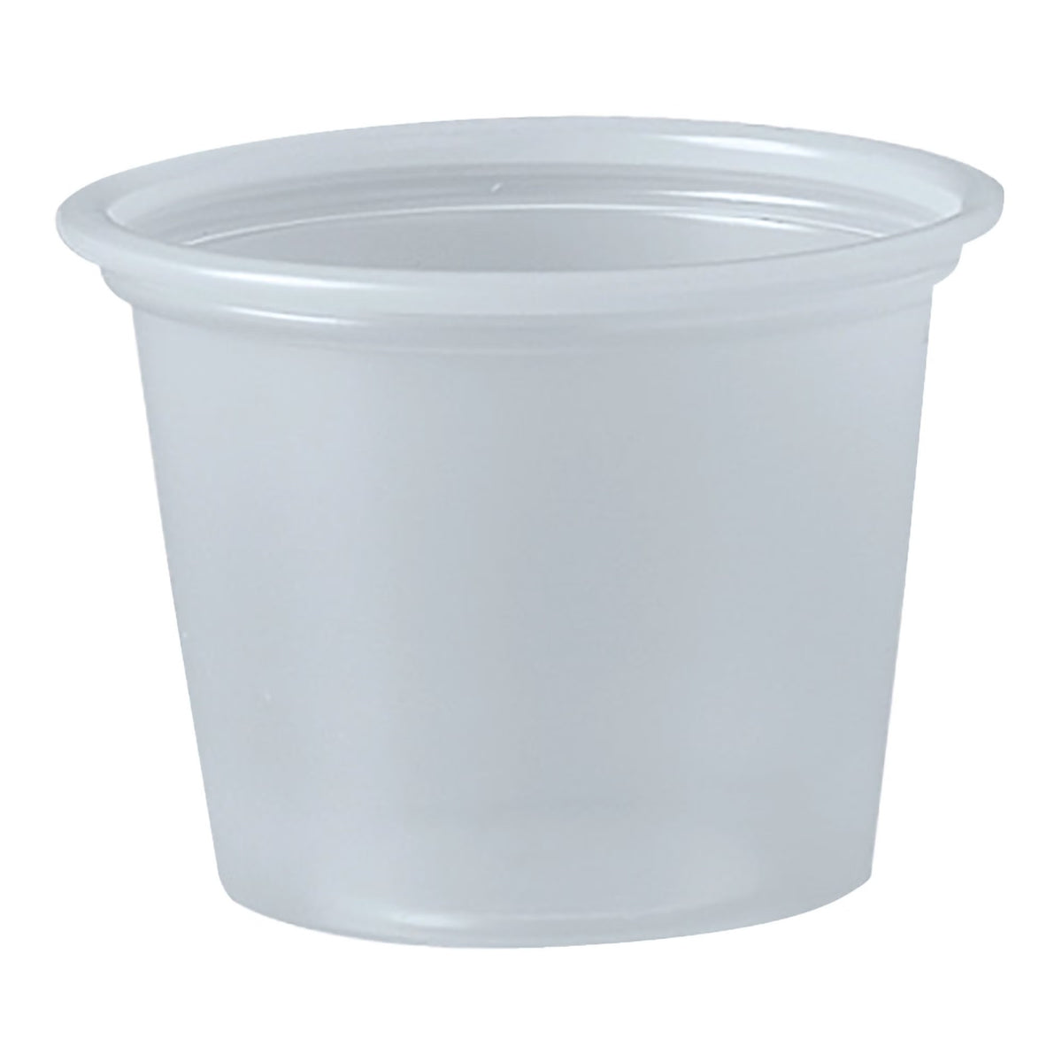 Solo Souffle Cup, 1 oz, Translucent, Plastic, Disposable - P100N - LL Medico