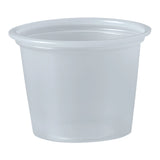 Solo Souffle Cup, 1 oz, Translucent, Plastic, Disposable - P100N - LL Medico