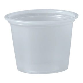 Solo Souffle Cup, 1 oz, Translucent, Plastic, Disposable - P100N - LL Medico