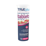 TRUEplus Glucose Tablets, Raspberry, 4 Gram, Chewable - P1H01RS-10 - LL Medico