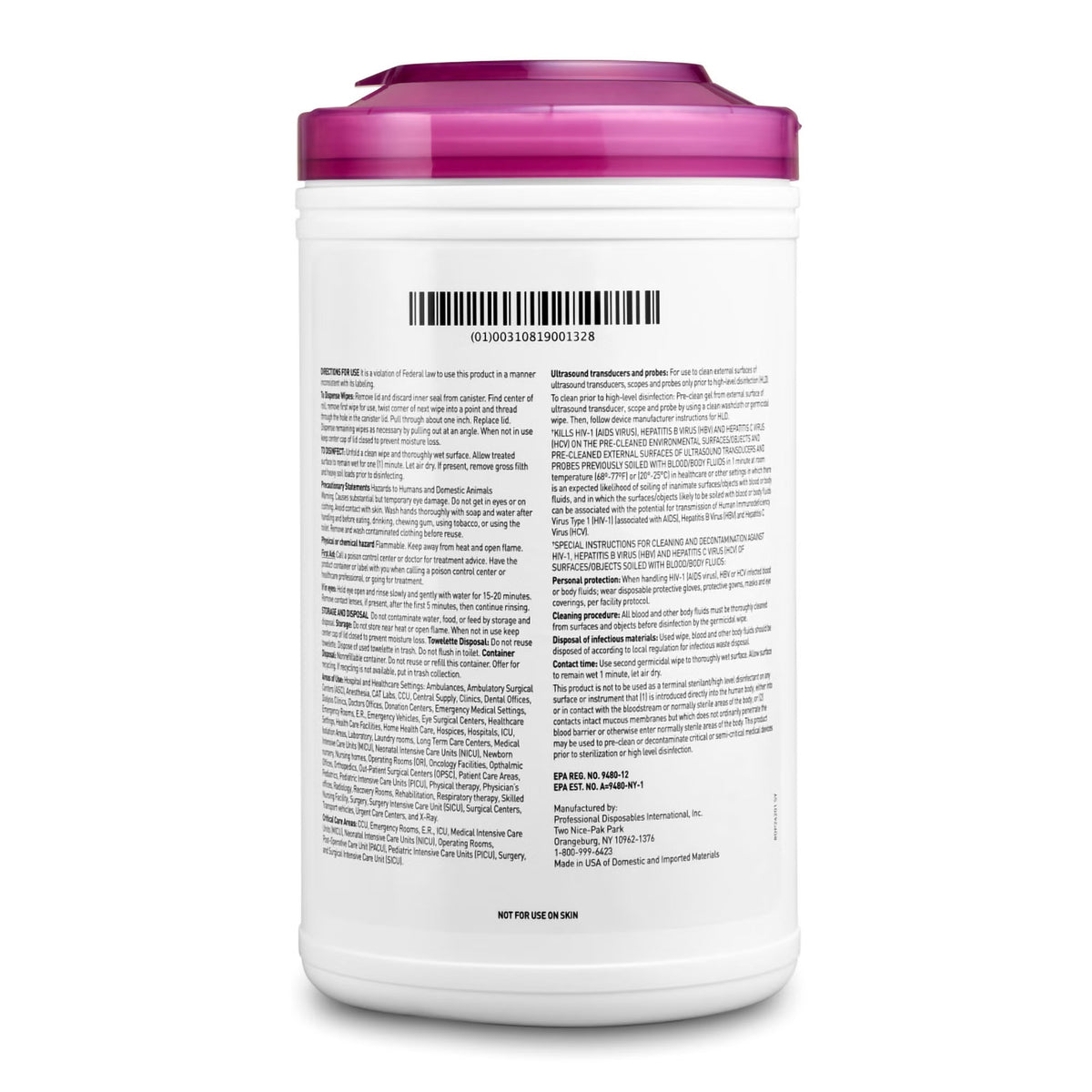 Sani-Cloth Prime, Premoistened Germicidal Surface Disinfectant Wipes, 7.5" x 15", Nonsterile - P24284 - LL Medico