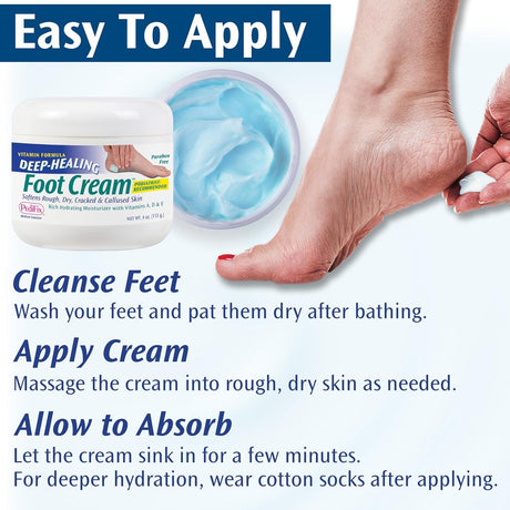 PediFix Deep-Healing Foot Cream, 4 oz Jar