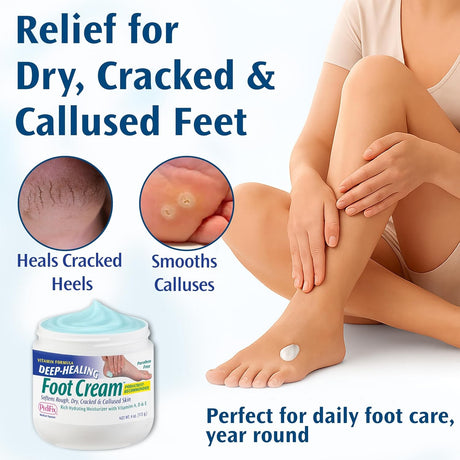PediFix Deep-Healing Foot Cream, 4 oz Jar