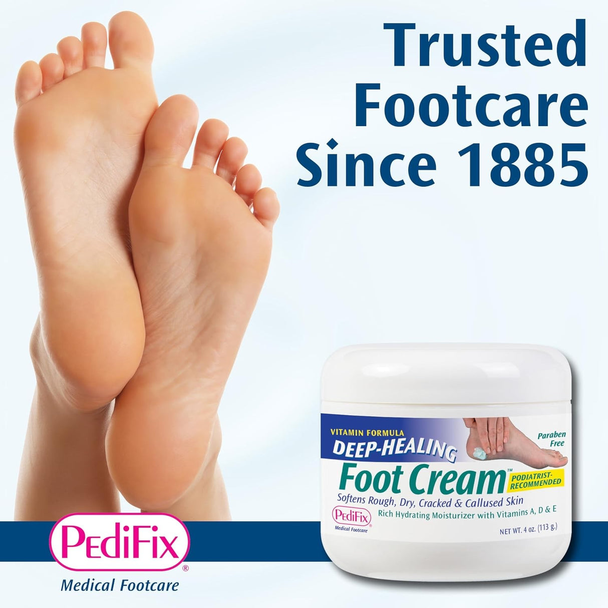 PediFix Deep-Healing Foot Cream, 4 oz Jar